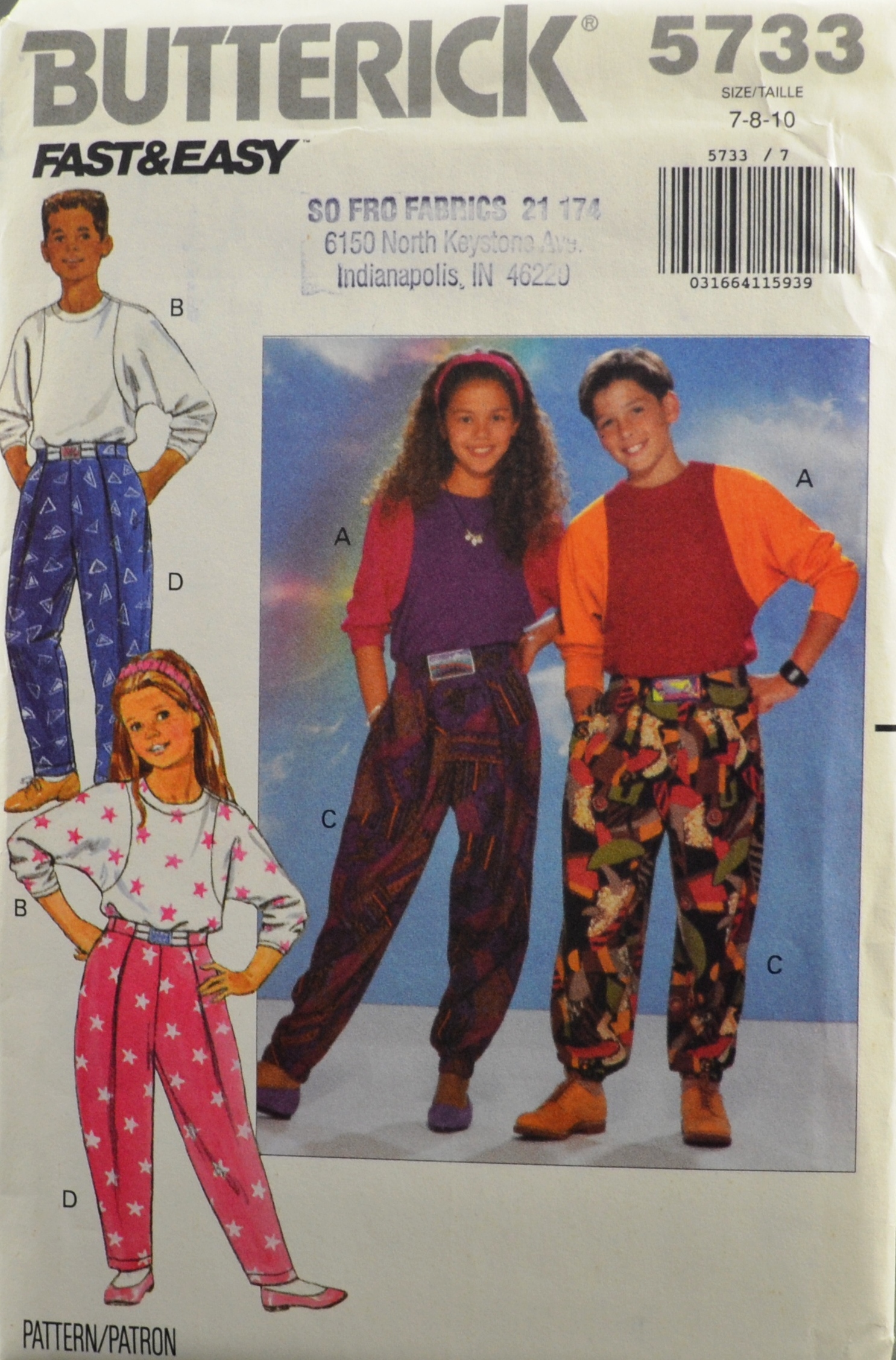 Butterick Sewing Pattern 3955 Girls' Pants - 6 Styles, Size 6-7-8 by  Butterick : Amazon.in: Clothing & Accessories